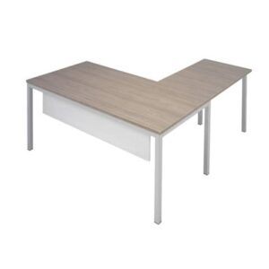 Allungo scrivania Frensy Florence gambe metalliche 80x60x72 cm olmo