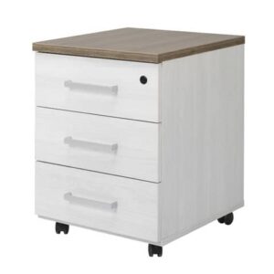 Cassettiera 3 cassetti Frensy Florence 44x52x63 cm top olmo - struttura