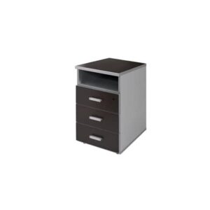 Cassettiera 3 cassetti + vano Frensy Spirit 44x52x72 cm wengé