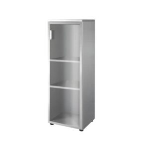 Mobile medio a giorno Frensy Spirit 2 ripiani 45x45x130 cm top wengé -