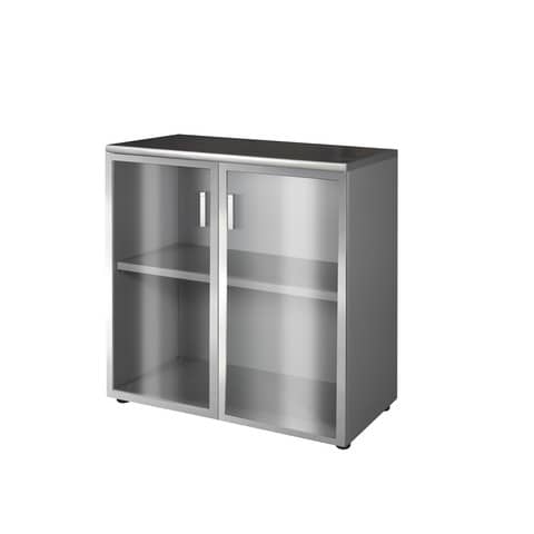 Anta alluminio-vetro Frensy Spirit 45x90 cm destra