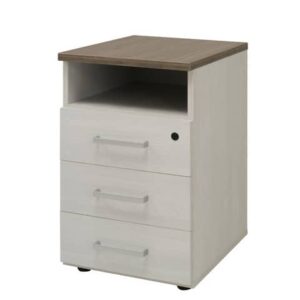 Cassettiera fissa 3 cassetti + vano Frensy Florence 52x44,5x72 cm top olmo -