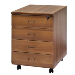 Cassettiera 4 cassetti Frensy BYTE 44x52x63 cm noce tabacco