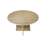 Tavolo miniriunione Frensy Spirit Ø 125 cm - H.72 cm rovere