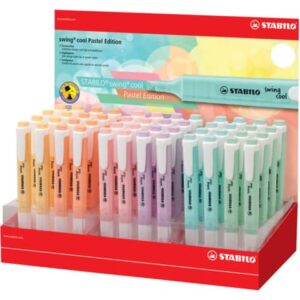 Display 48 Stabilo Swing Cool Pastel highlighters assorted -