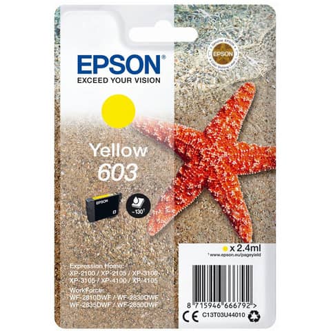 Cartuccia Epson 603 Giallo
