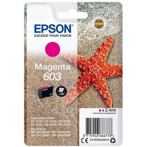 Cartuccia Epson 603 Magenta