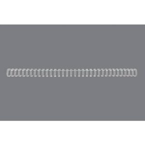 Spirali metalliche a 34 anelli GBC Wirebind 11 mm A4 bianco - fino a 100