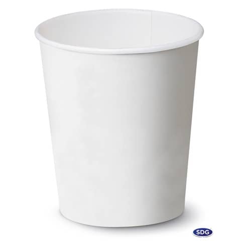 Bicchiere 5,5oz (180 ml) Bianco in cartoncino Scatolificio del Garda