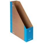 A4 cardboard magazine rack 8 cm spine Donau blue