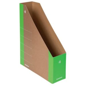 Cardboard magazine rack A4 size 8 cm spine Donau green