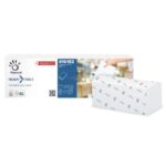Bar napkins for dispenser Papernet 32x22 cm 1/4 fold - 2 ply white