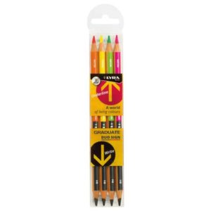 Matita double face Lyra Graduate Duo Sign - mina da 3,8 mm HB - astuccio