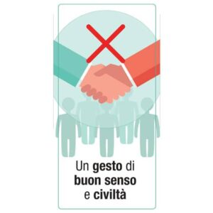 Adesivo segnaletico "Un gesto di buon senso e civiltà" (logo vietata stretta