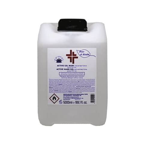 Gel igienizzante mani (alcol 70%) 5.000 ml - Active linea Bosco di Rivalta -