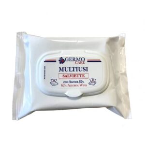 Salviette disinfettanti multisuperficie Multiusi alcool 62% - 20x20 cm
