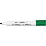 Marcatore per lavagna bianca Q-Connect punta tonda 2-3 mm verde