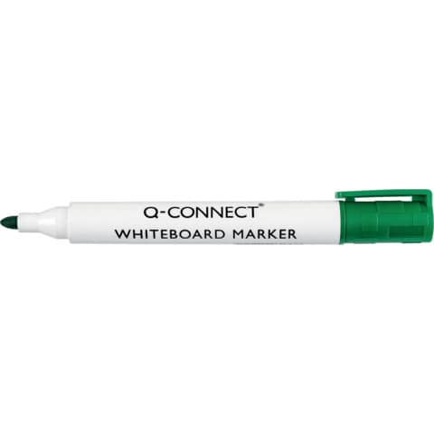 Marcatore per lavagna bianca Q-Connect punta tonda 2-3 mm verde