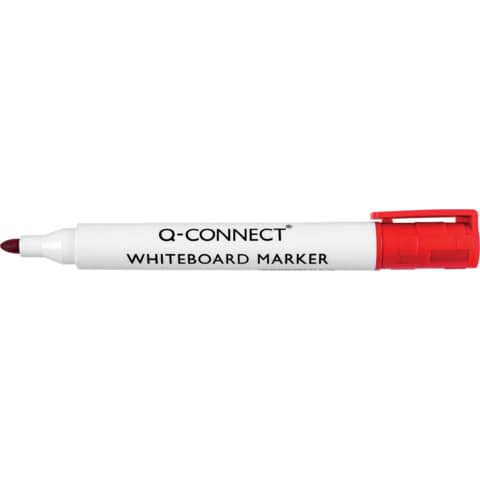 Q-Connect whiteboard marker round tip 2-3 mm red