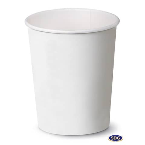 Bicchiere 8oz (240ml) Bianco in cartoncino Scatolificio del Garda