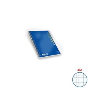 Blocco spiralato Pigna Apache quadretti 4M - A4 140 fogli