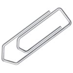 Fermagli Q-Connect filo d'acciaio nichelato 26 mm