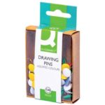 Q-Connect drawing pins head diameter 9 mm assorted