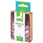 Q-Connect drawing pins head diameter 9 mm white