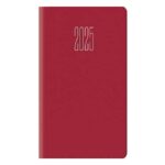 Agenda 2025 Settimanale tascabile 8x14 cm Gommato rosso