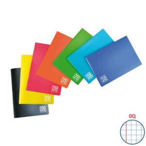Quaderno punto metallico Maxi One A4 Color PM PPL 80 gr a quadretti Q/margini