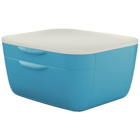 Cassettiera Cosy - 2 cassetti - 25x14,3x27,5 cm Leitz blu calmo