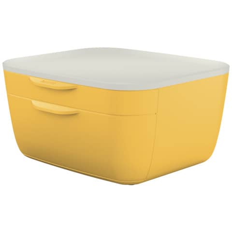 Cassettiera Cosy - 2 cassetti - 25x14,3x27,5 cm Leitz giallo caldo