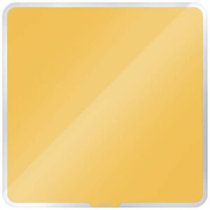 Lavagna magnetica in vetro Leitz Cosy - 450x450mm - giallo caldo
