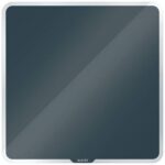 Lavagna magnetica in vetro Leitz Cosy - 450x450mm - grigio velluto