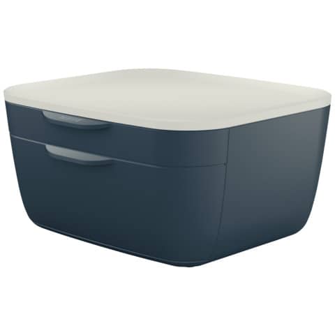 Cosy chest of drawers - 2 drawers - 25x14,3x27,5 cm Leitz grey velvet