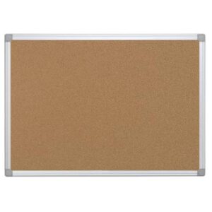 EC - Q-Connect 60x45 cm cork panel with aluminium frame