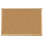Pannello in sughero Q-Connect 90x60 cm con cornice in legno