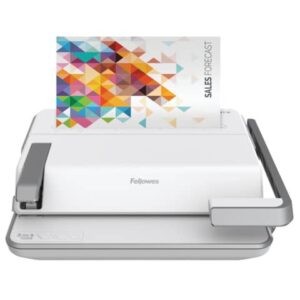 Rilegatrice 3 in 1 Fellowes Lyra a dorsi plastici, pinzatrice e