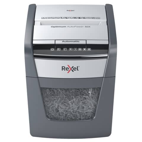 Distruggidocumenti uso personale Rexel Optimum AutoFeed+ 50X EU - P-4 - 20 L -