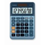 Casio MS-80E-W-EP Desktop Calculator - grey - solar and battery