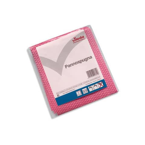 Pannospugna Vileda Professional Wettex rosso/rosa 20x18,5 cm