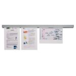 Magnetic document rail Jalema Grip 60 cm aluminium grey