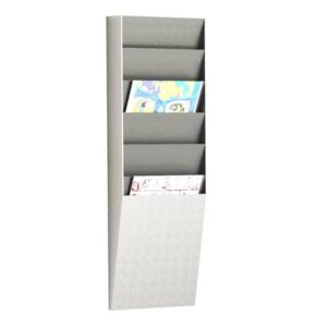 Portadocumenti e riviste a muro Paperflow 6 scomparti A4 23,6x8,3x71,2