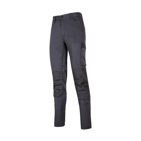 Pantalone da lavoro Meek U-Power grigio acciaio - 6 tasche - Taglia L