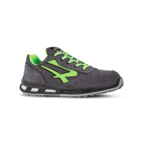 Scarpe antinfortunistiche basse Point S1P U-Power nylon grigio-verde