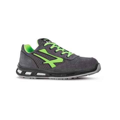 Scarpe antinfortunistiche basse Point S1P U-Power nylon grigio-verde