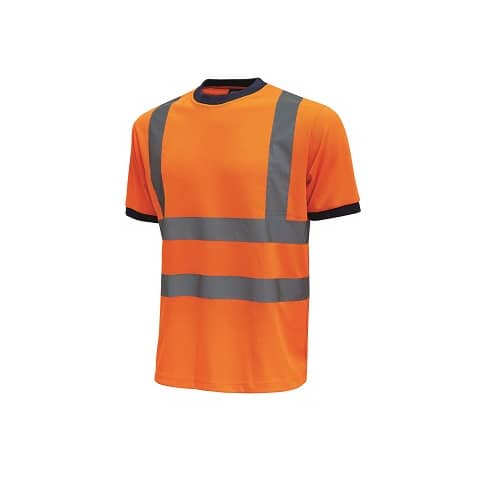 EC - T-Shirt alta visibilità Glitter U-Power cotone-poliestere arancio fluo -