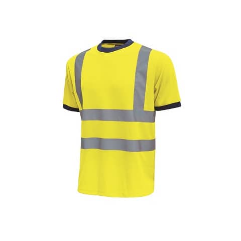 EC - T-Shirt alta visibilità Glitter U-Power cotone-poliestere giallo fluo -