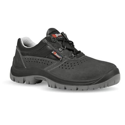 Scarpe antinfortunistiche in pelle di camoscio Movida S1P U-Power nero-grigio
