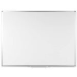 Q-Connect erasable magnetic board white lacquered 90x60 cm